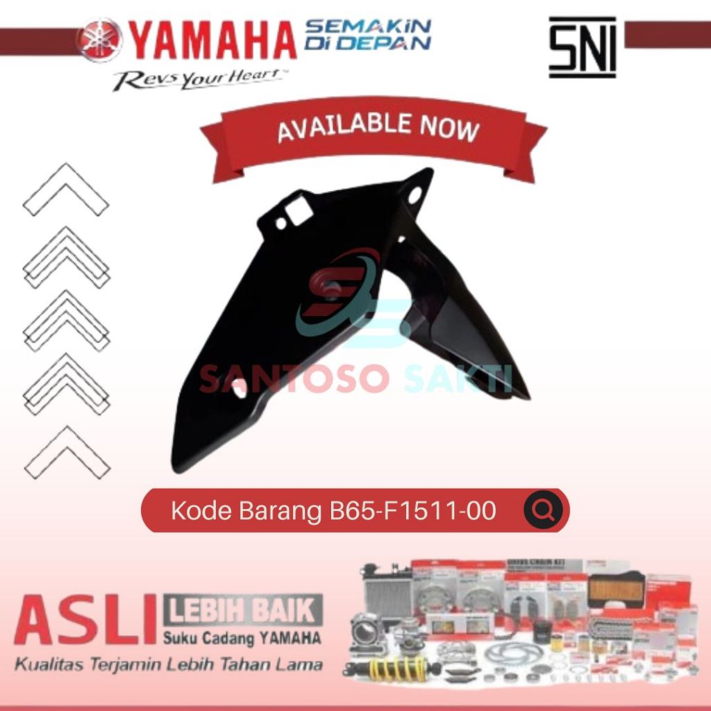 Spakbor Slebor Fender Front Depan Aerox 155 ORIGINAL YAMAHA B65-F1511-00