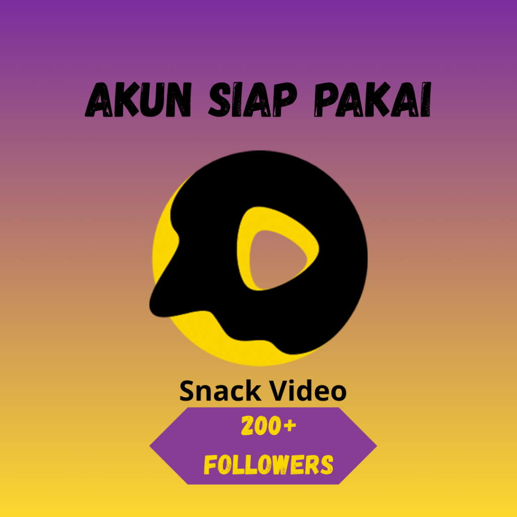 AKUN SNACK VIDEO – FOLLOWERS 200–700+ – 2FA ON – FULL LOGIN