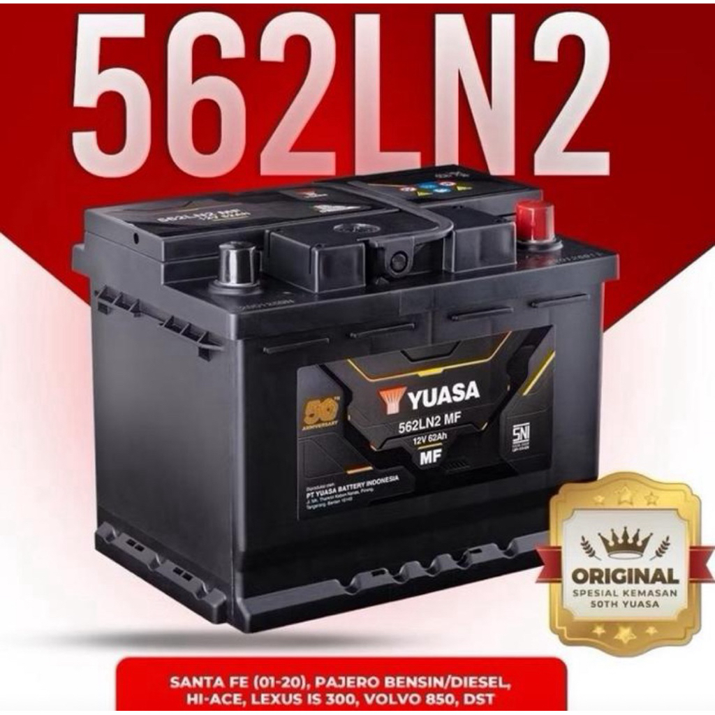 AKI / ACCU INNOVA REBORN / HILUX / FORTUNER 562LN2 MF YUASA