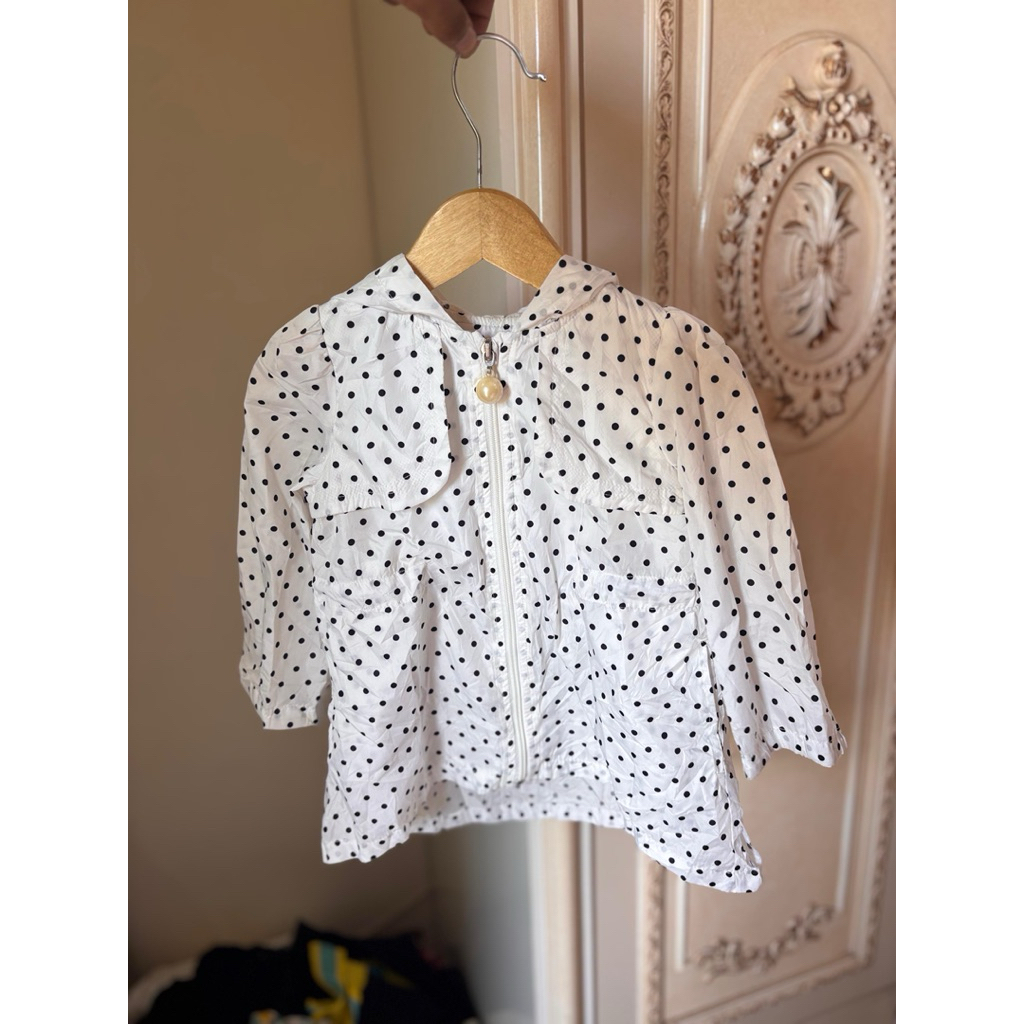 jaket anak polkadot. jaket anak perempuan lucu. jaket anak perempuan cantik. jaket anak perempuan ca
