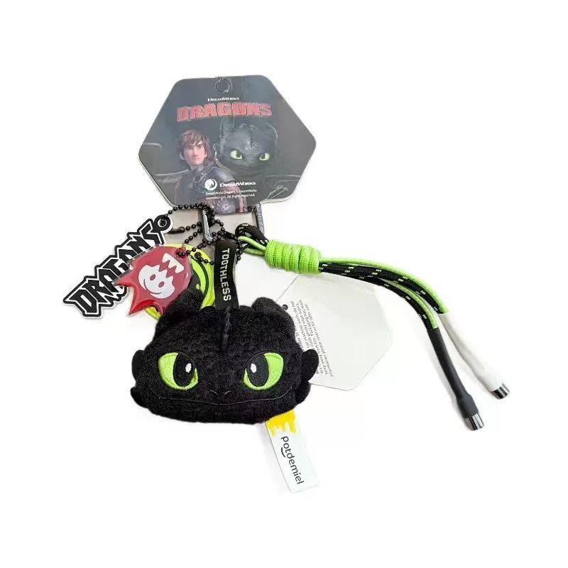 Clearbuy.22 How To Train Your Dragon Toothless Custom Plush Keychain Gantungan Boneka Plush Naga