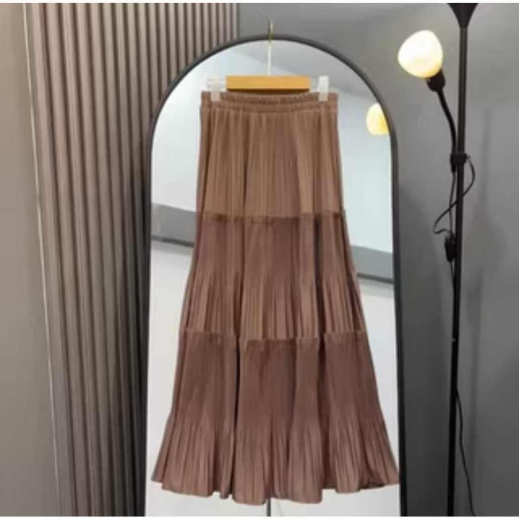 rok payung rempel 3/rok rempel 3/rok susun/rok kekinian/rok lebar ROK MAYUNG JUMBO