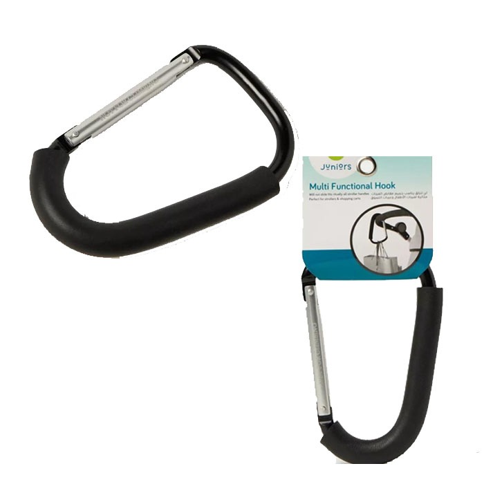 Juniors Kait Gantungan Stroller Multi-Fungsi | Hook Aluminium Anti-Slip Busa Ergonomis
