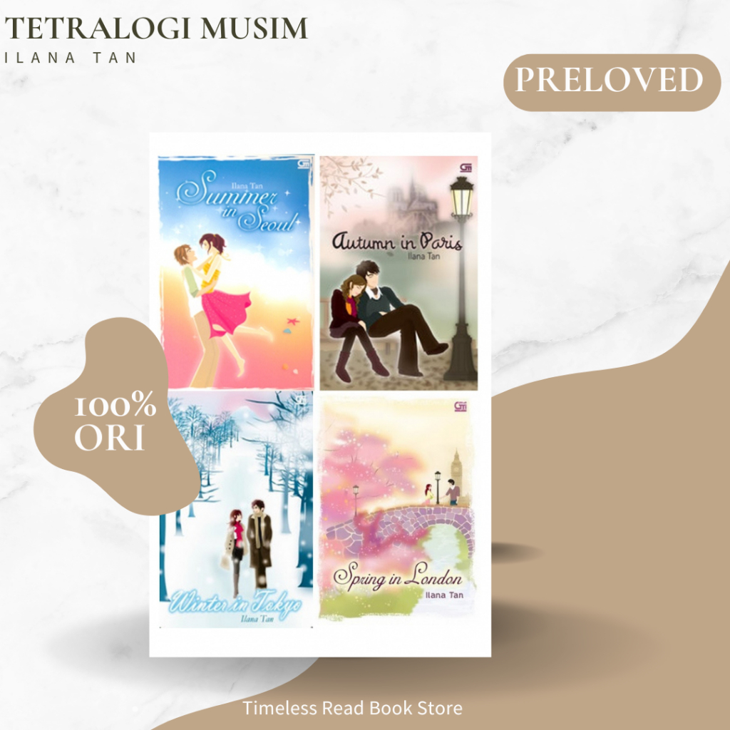 Winter in Tokyo Spring in London Autumn in Paris Summer in Seoul Jual Buku Tetralogi Musim Ilana Tan