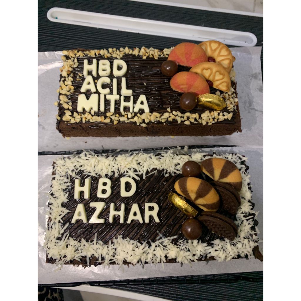 brownies kukus hias ulang tahun/yg lainnya, khusus same day