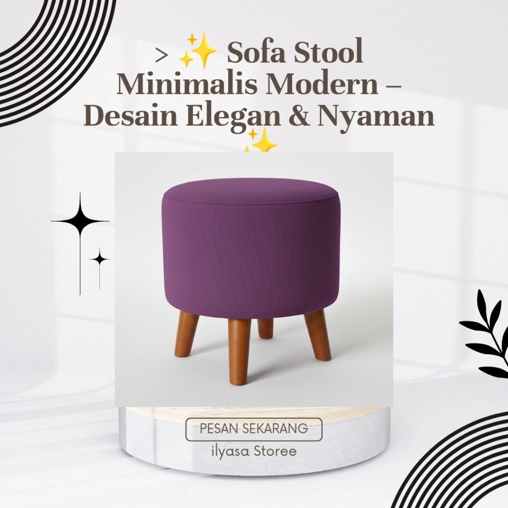 Sofa Stool Bulat Sofa Stool Kotak Sofa Stool  Murah Kursi Stool Sofa Minimalis sofa scandivan