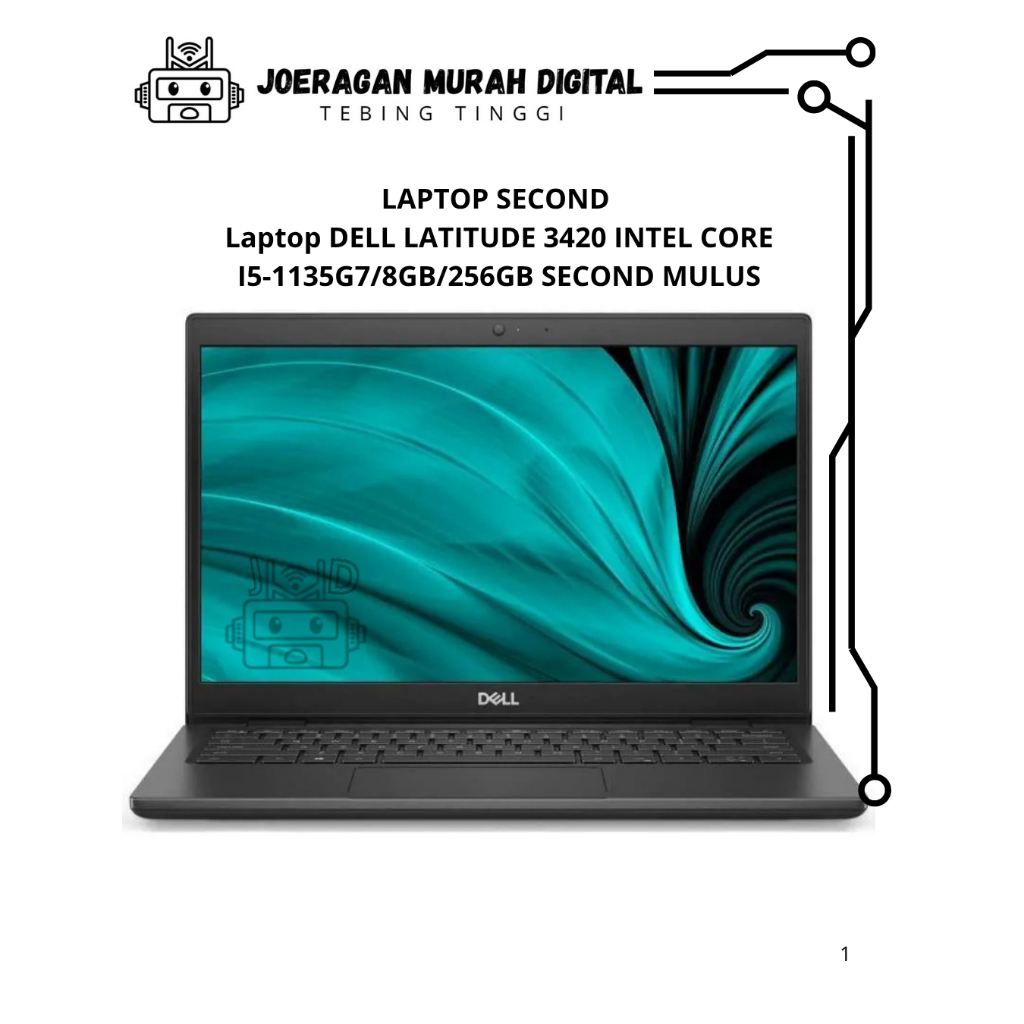 LAPTOP SECOND Laptop DELL LATITUDE 3420 INTEL CORE I5-1135G7/8GB/256GB SECOND MULUS
