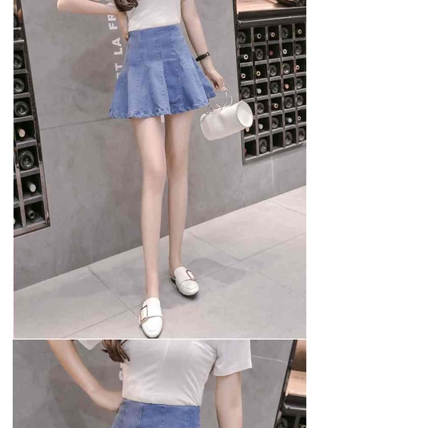 Rok jeans wanita import/rok kodok jeans/2025rok celana/rok jeans wanita korea/kulot jeans pendek