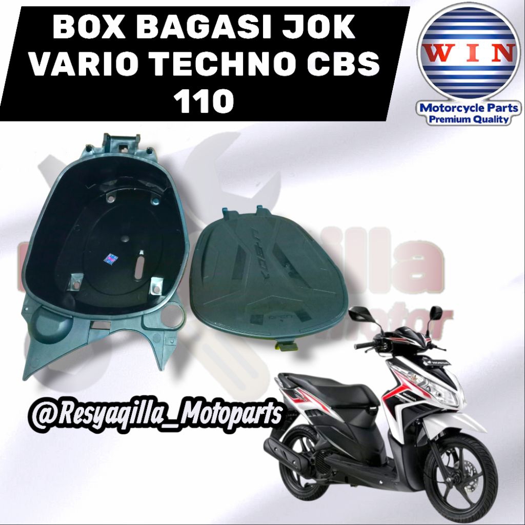 WIN - BOX BAGASI VARIO 110 TECHNO KARBU II BOX BAGASI JOK VARIO TECHNO CBS II BAGASI JOK VARIO 110