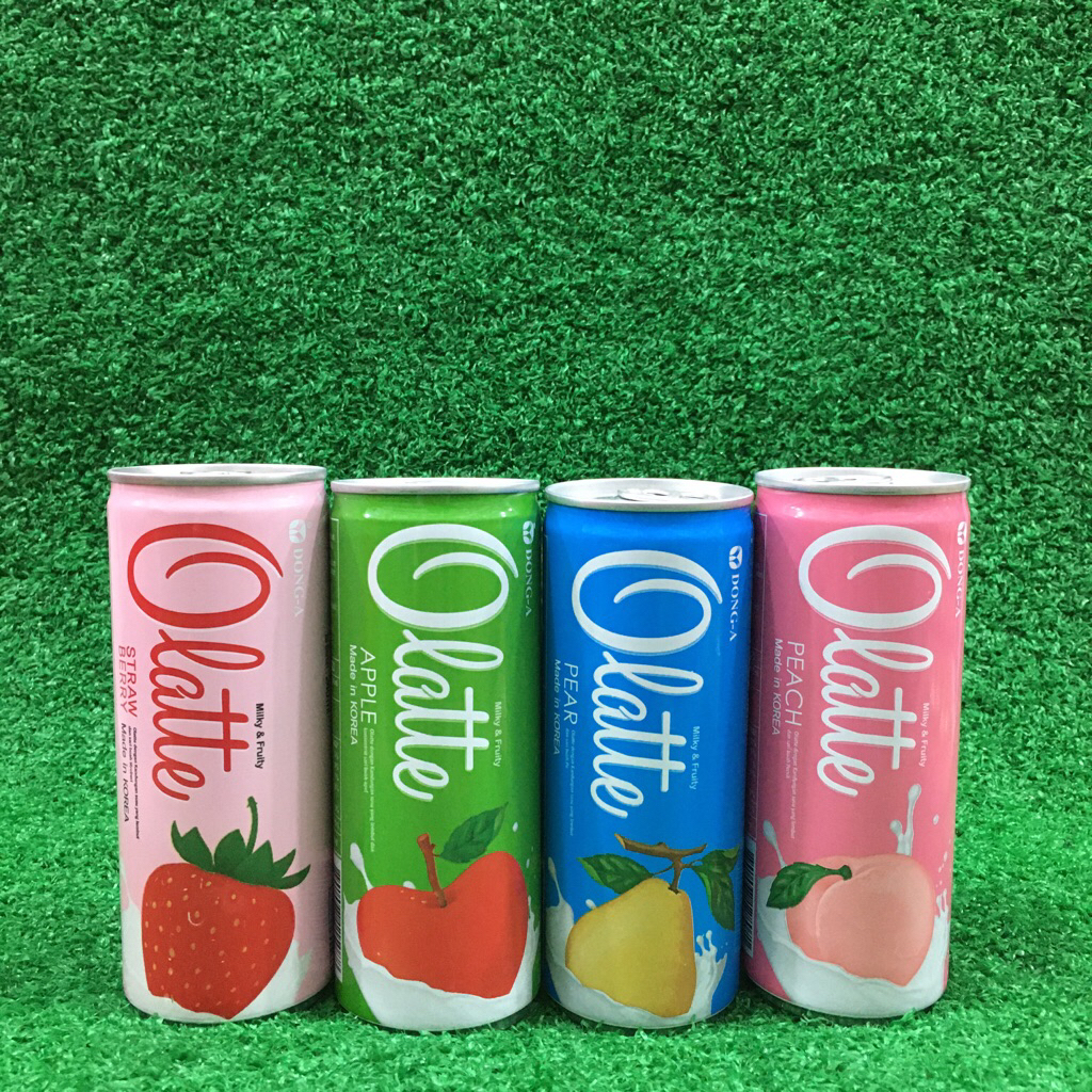 Olatte Minuman Susu Dengan Rasa Buah Kemasan Kaleng 240ml Impor Korea HALAL