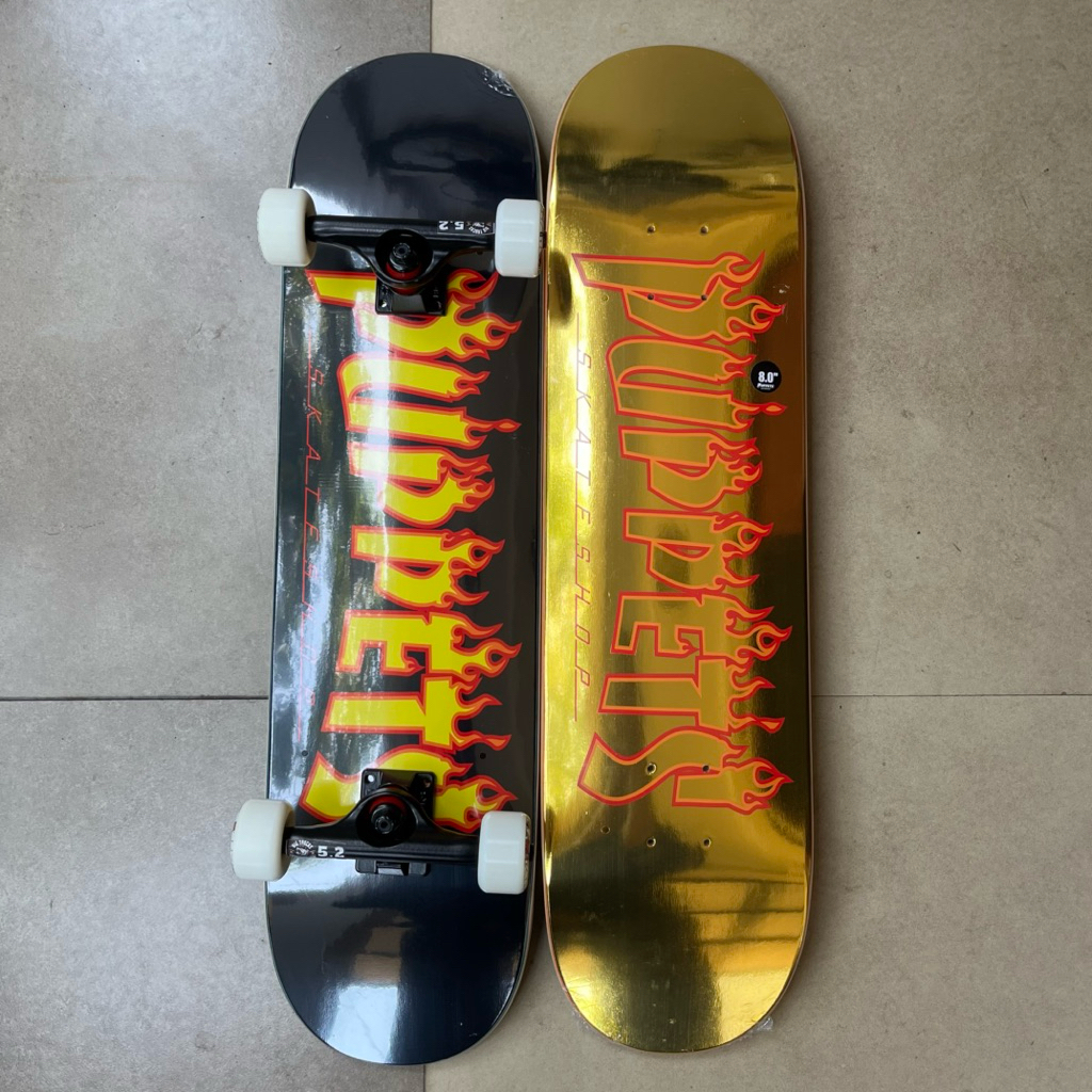 Paket Fullset Skateboard Puppets Menyala