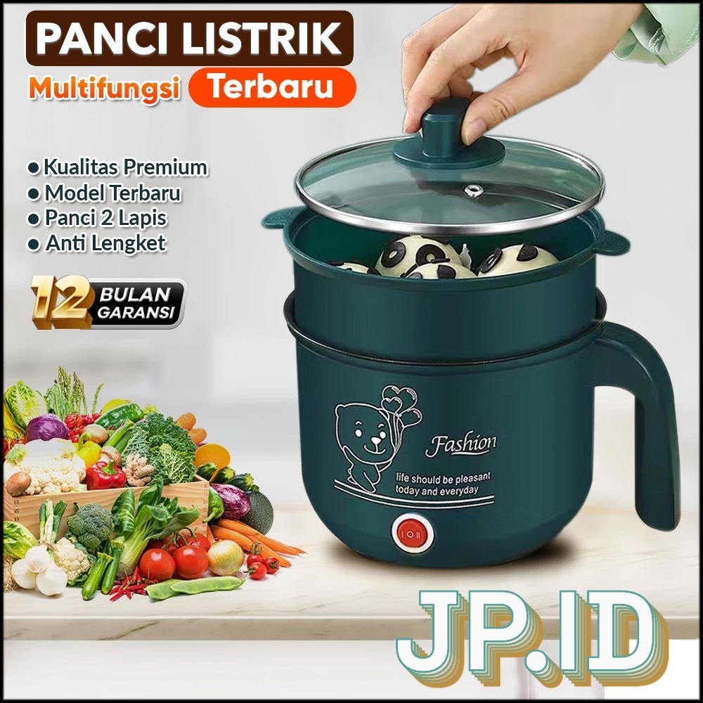 Panci Listrik Elektrik Cooker Stainless Steel Teflon Cooking Pot rice cooker mini