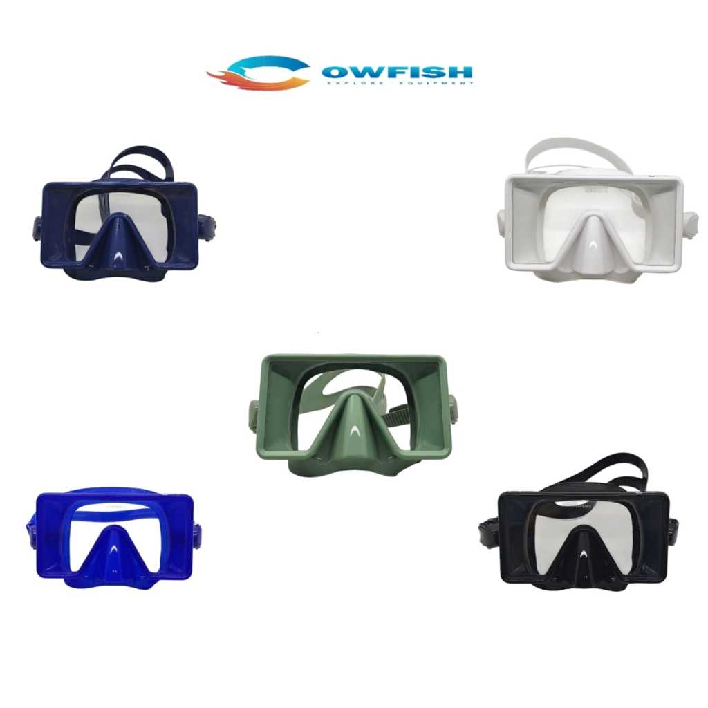 COWFISH Kacamata Selam Dewasa Snorkel Mask Peralatan Menyelam Masker Diving M5