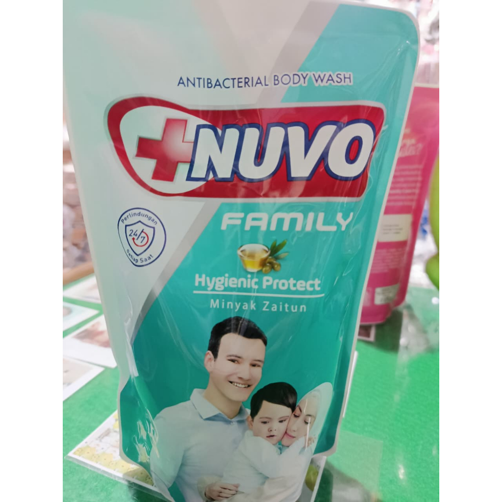 Nuvo Sabun Cair zaitun Hygienic Protect 400ml
