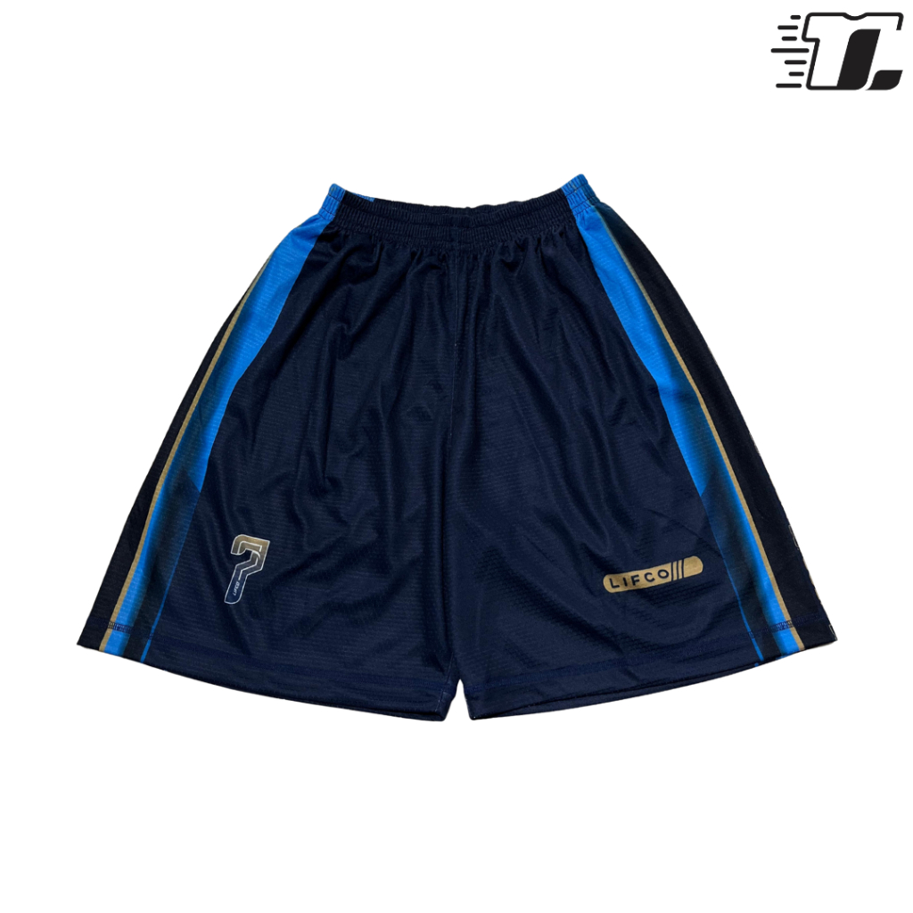 Celana Voli Pria Original Lifco Crofle Series | Fullprint Celana Sport Cowok Bahan Crofle Navy Gold