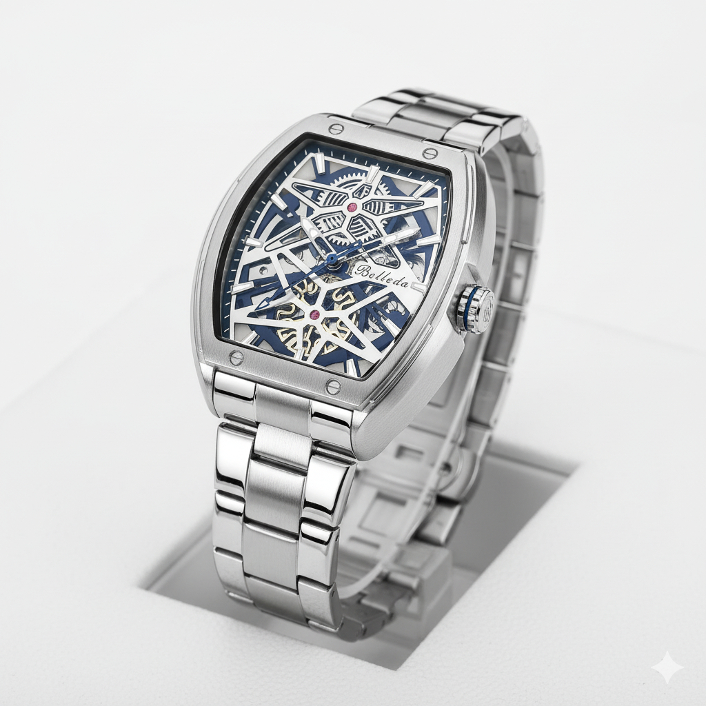 PROMO Jam Tangan Pria Belleda 9644 Rantai Stainless Automatic Anti Air Fashion Mewah Bergaransi