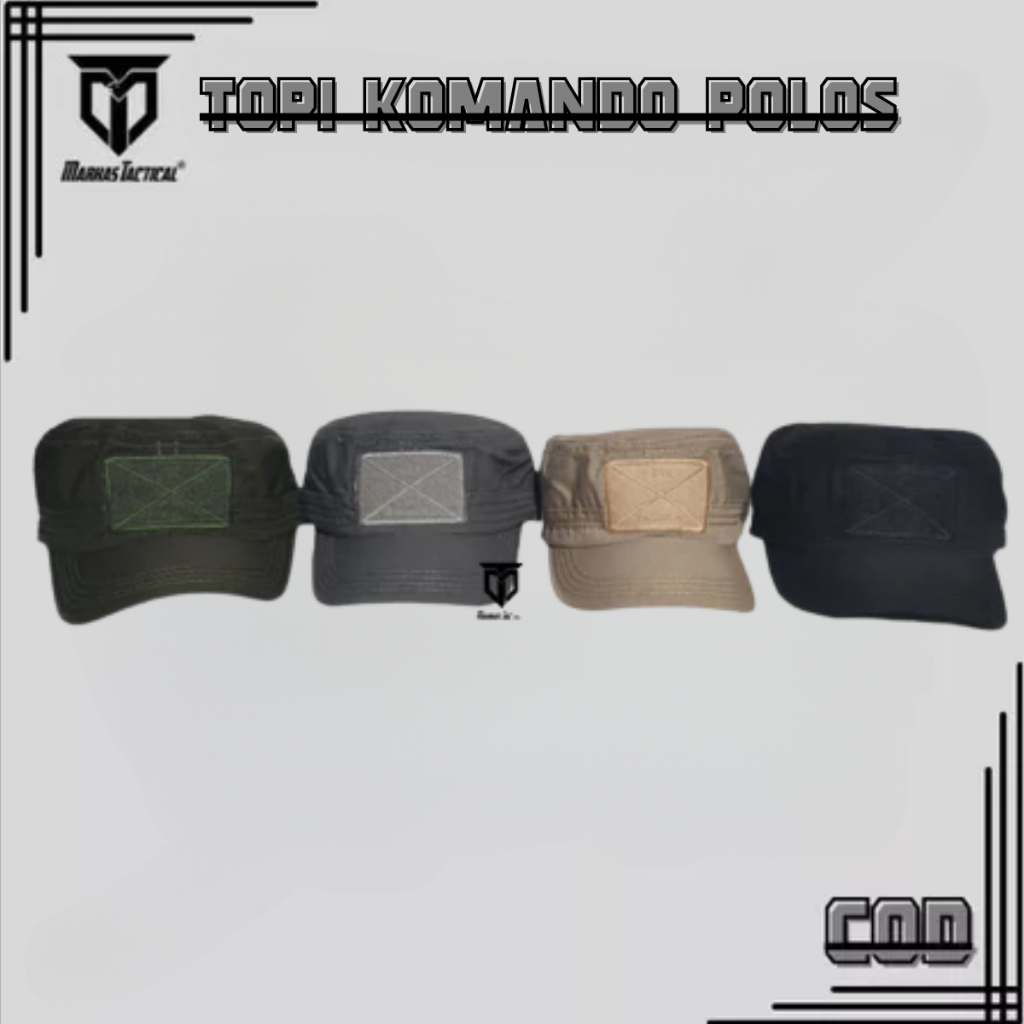 TOPI VELCRO KOMANDO POLOS / TOPI KOMANDO POLOS / TOPI KOMANDO VELCRO / TOPI TACTICAL