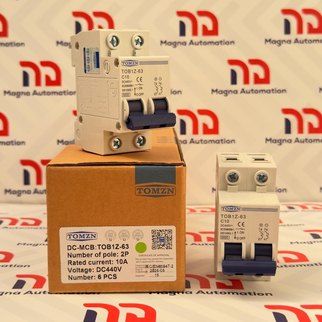 TOMZN 2P DC 440V MCB 50A 10A CIRCUIT BREAKER - TOMZN 2P DC 440V MCB 50A, TOMZN 2P DC 440V MCB 10A