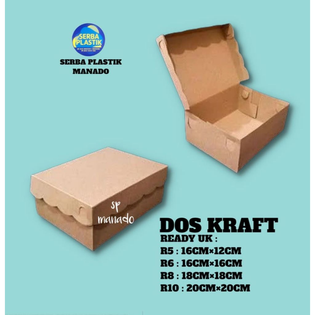 Dos makanan/kue dos kraft @100pcs