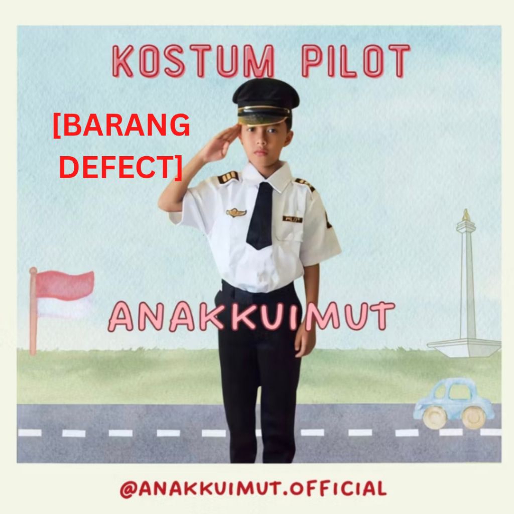 Baju Pilot Anak - Barang Defect Baju Pilot Anak - Baju Pilot Anak Cowo - Pilot Anak Laki Laki Defect