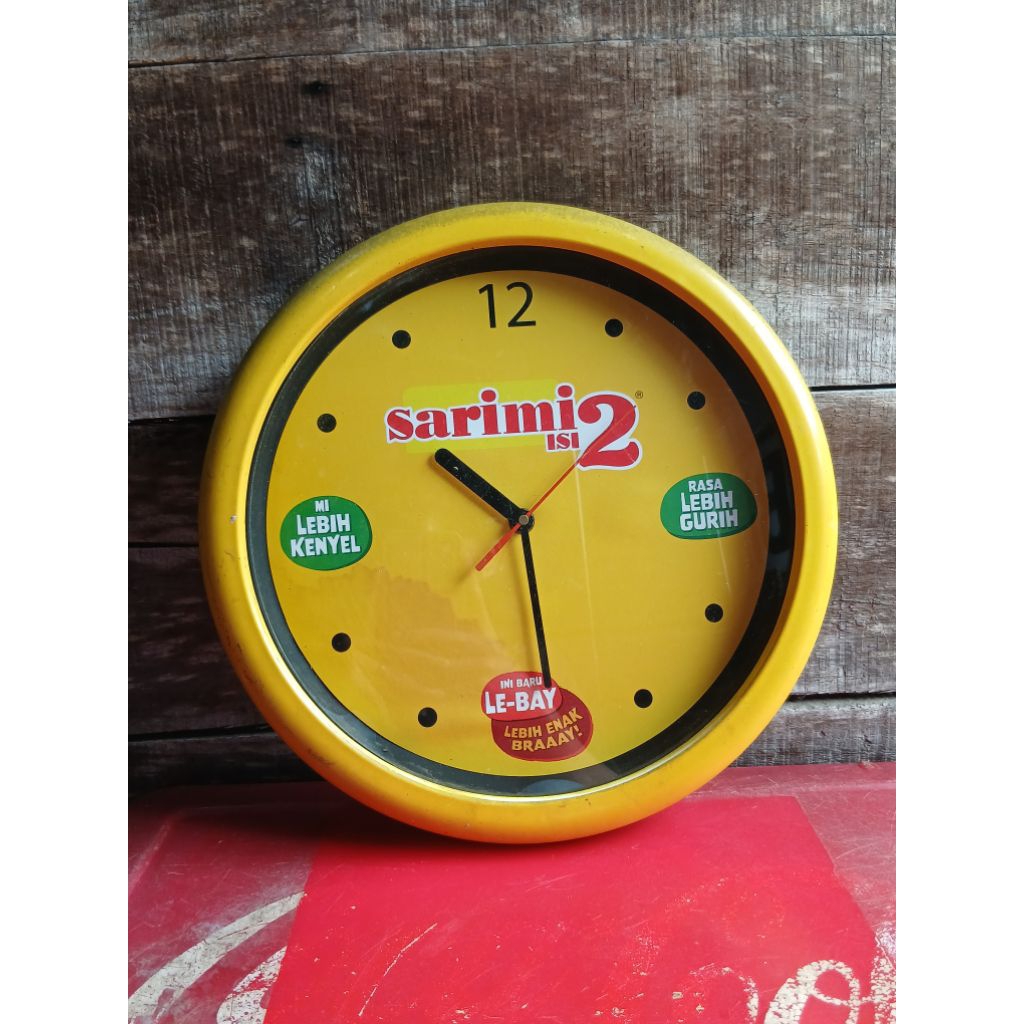 Jam dinding iklan jadul 125rb antik vintage display lawas kuno