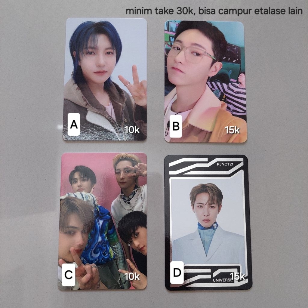 [read desc] PC OFFICIAL NCT DREAM RENJUN - photocard album murah official unit sm family glitch mode