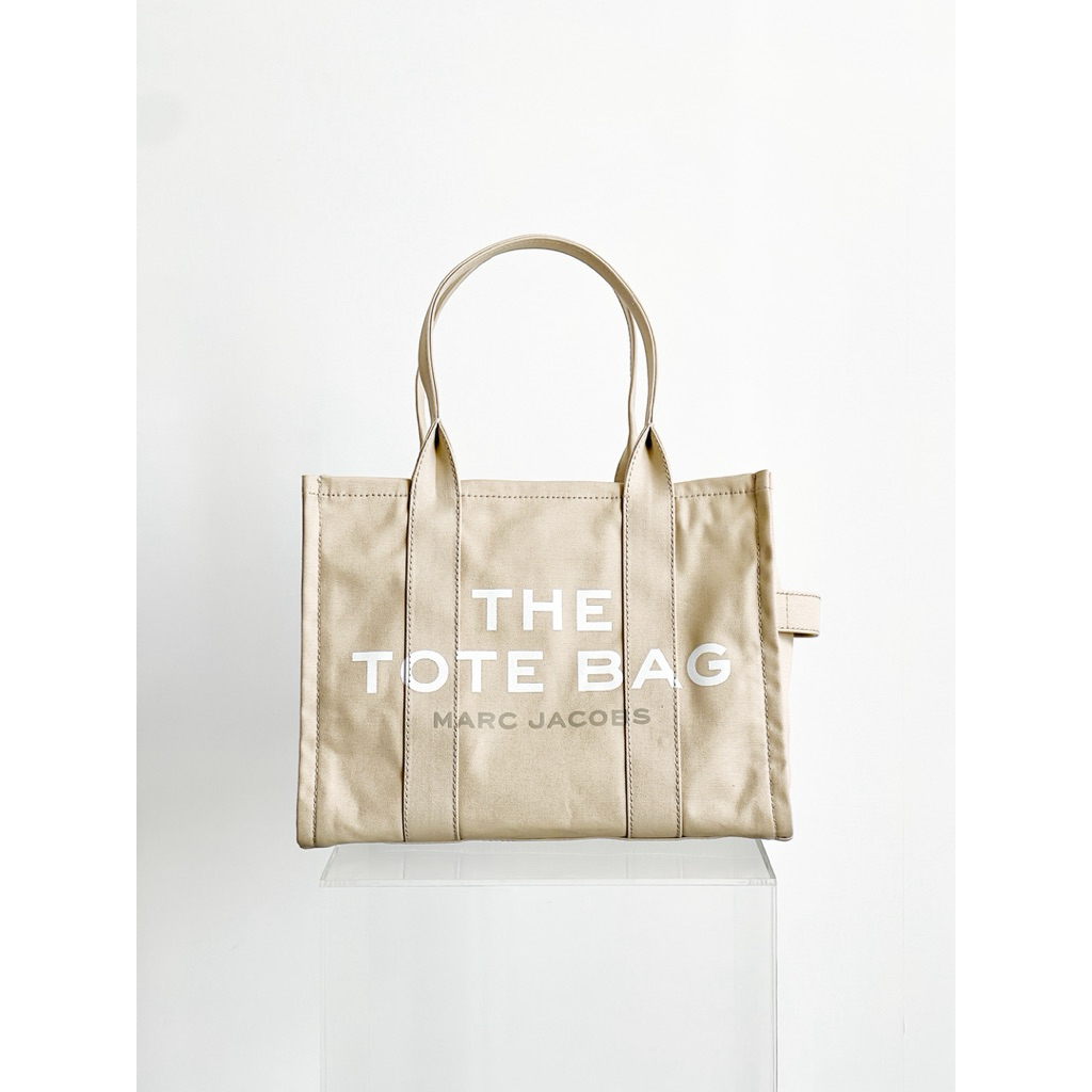 MJ Tote bag large canvas beige