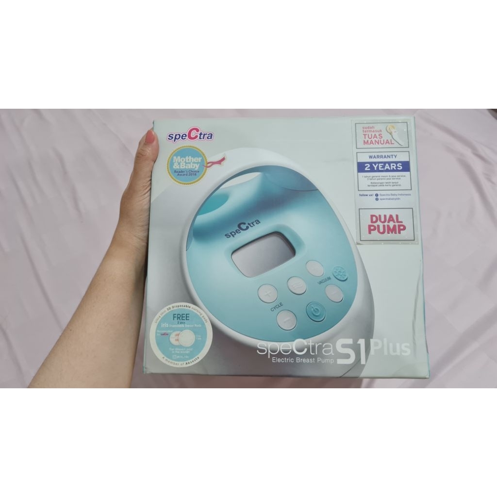 PRELOVED BREASTPUMP SPECTRA S1 PLUS DUAL PUMP RECHARGEABLE || POMPA ASI ELEKTRIK (Hanya Mesin)