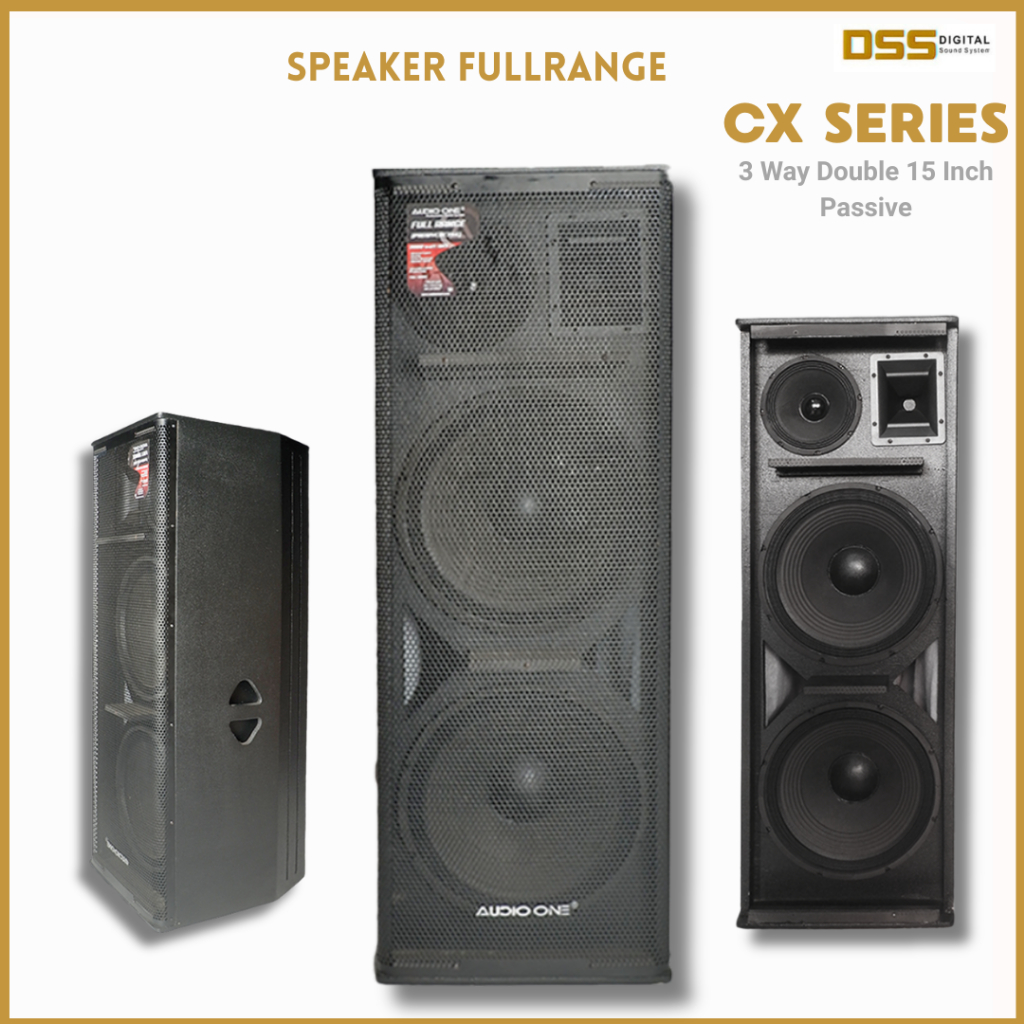 Speaker Fullrange Tipe CX 2158 AUDIOONE 3 Way 15 Inch Pasif Bergaransi Resmi | DSS
