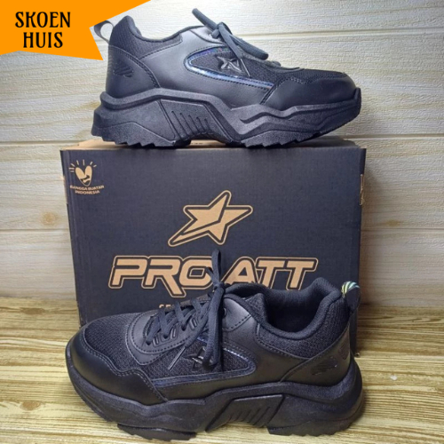 Sepatu Sekolah Pro Att LTB 77 Full Hitam