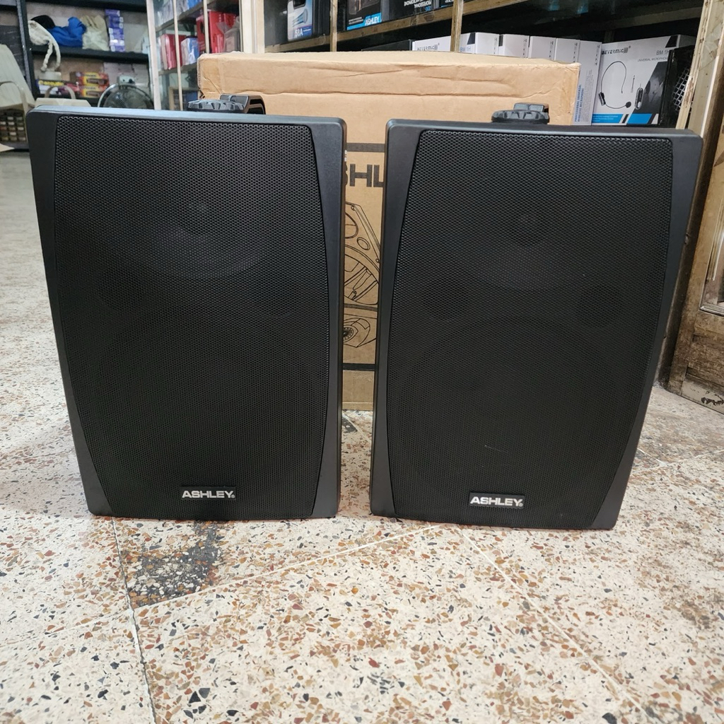 Speaker Pasif 2 Way Column  ASHLEY B 85 Original Wall Speaker 1 Set Warna Hitam