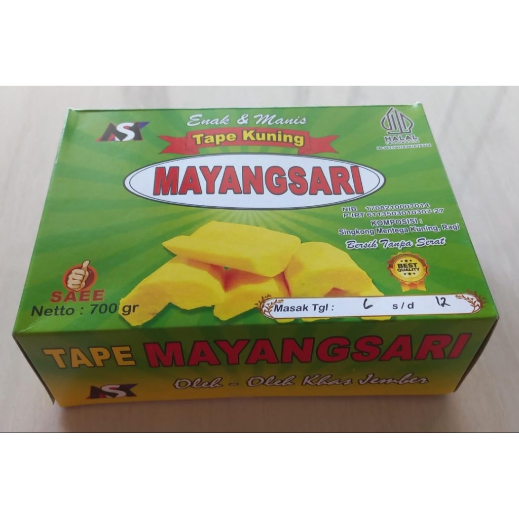 Tape Jember Tape Singkong Tape Mayangsari Mayang Sari 700gr asli Jember