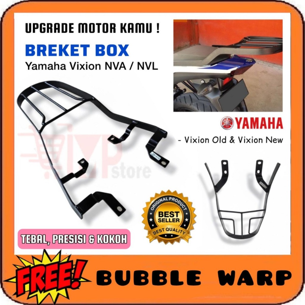 Bracket Box Yamaha New Vixion Nvl Nva Vixion / Tempat Dudukan Barang Belakang Breket Box Vixion