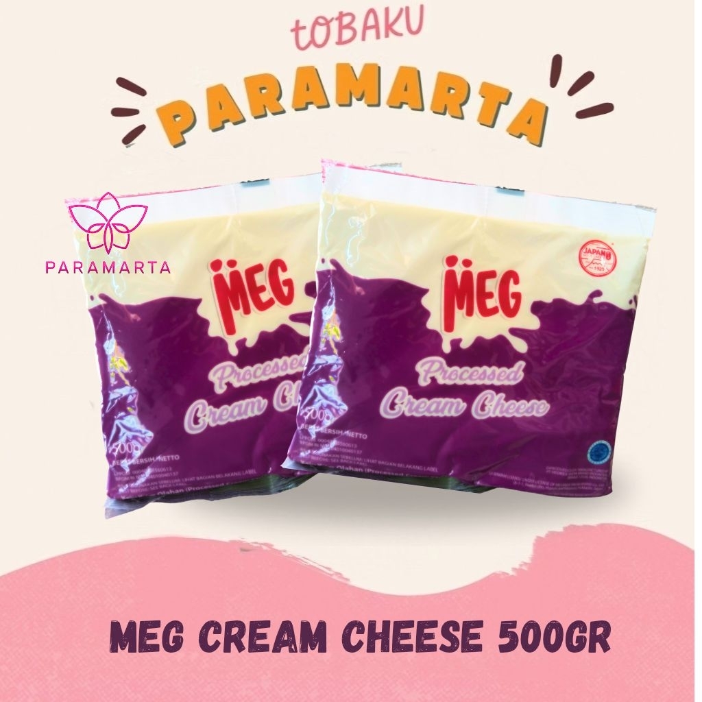 CREAM CHEESE MEG 500GR/MEG PROCESSED CREAM CHEESE/ MEG CREAM CHEESE