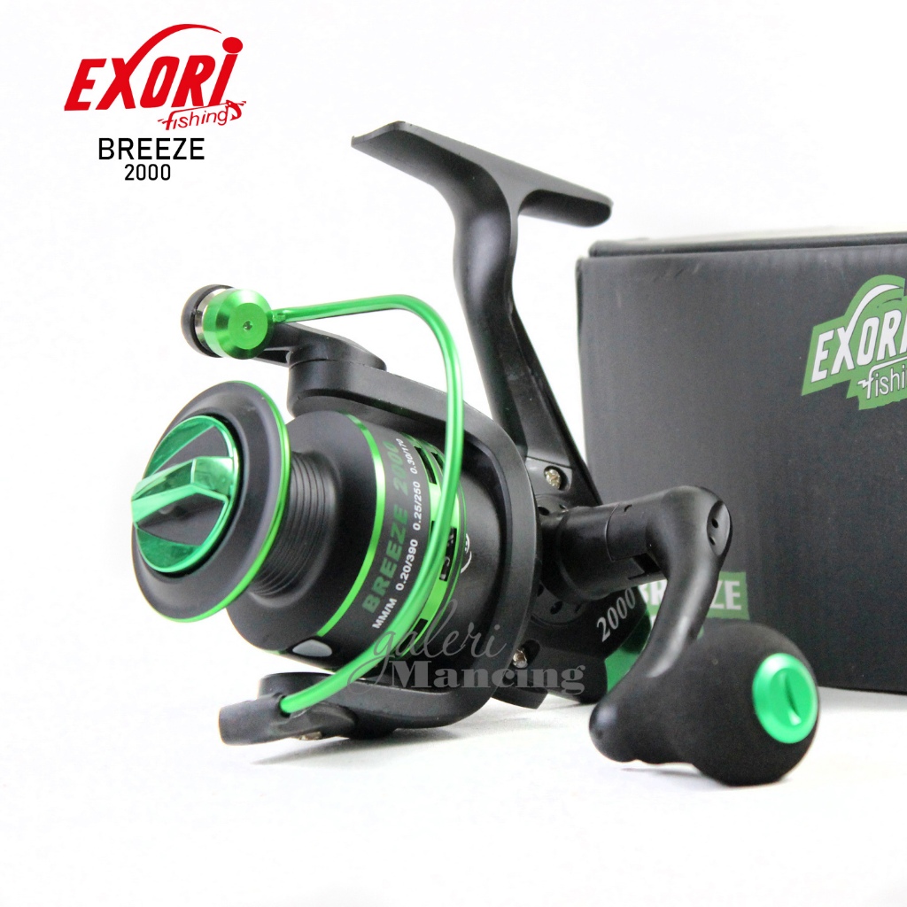 Reel Spinning EXORI BREEZE 2000 s/d 6000 | Power Handle | Galeri Mancing