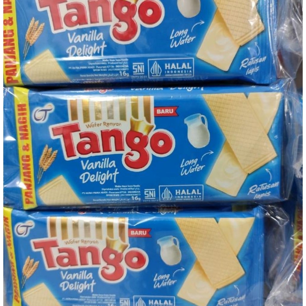 Tango Wafer Vanilla Delight 1 Pak isi 10 x 37 Gram