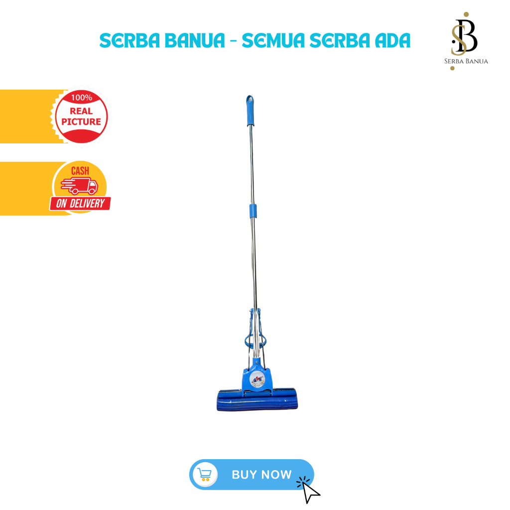 Alat Pel Pembersih GSF / Pembersih Lantai Sodok Busa Praktis untuk membersihkan lantai merk GSF