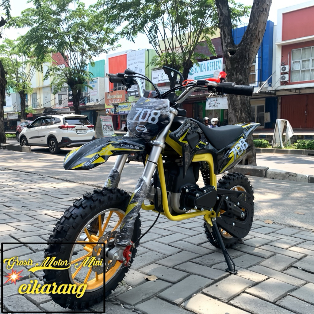 MOTOR MINI TRAIL 50CC BLACK POWER MESIN 4TAK
