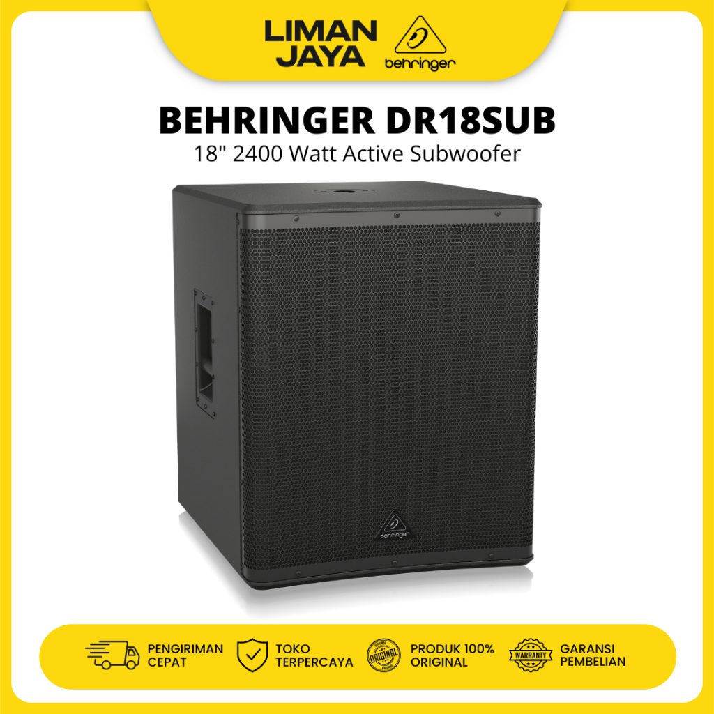 Behringer DR18SUB DR 18 SUB Active Subwoofer Aktif 18" 2400 Watt 18 Inch
