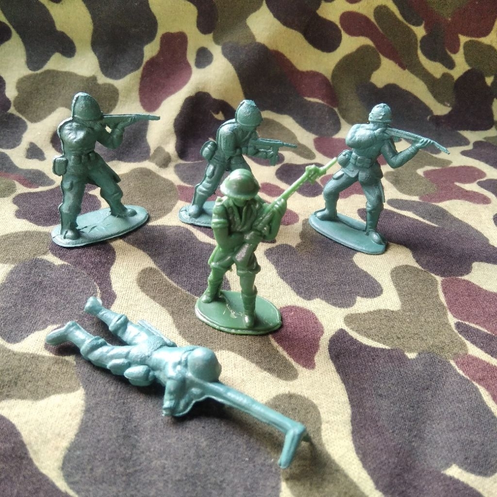 Tentara Jadul Figure Tentara Green Army Soldier WW2 5 cm