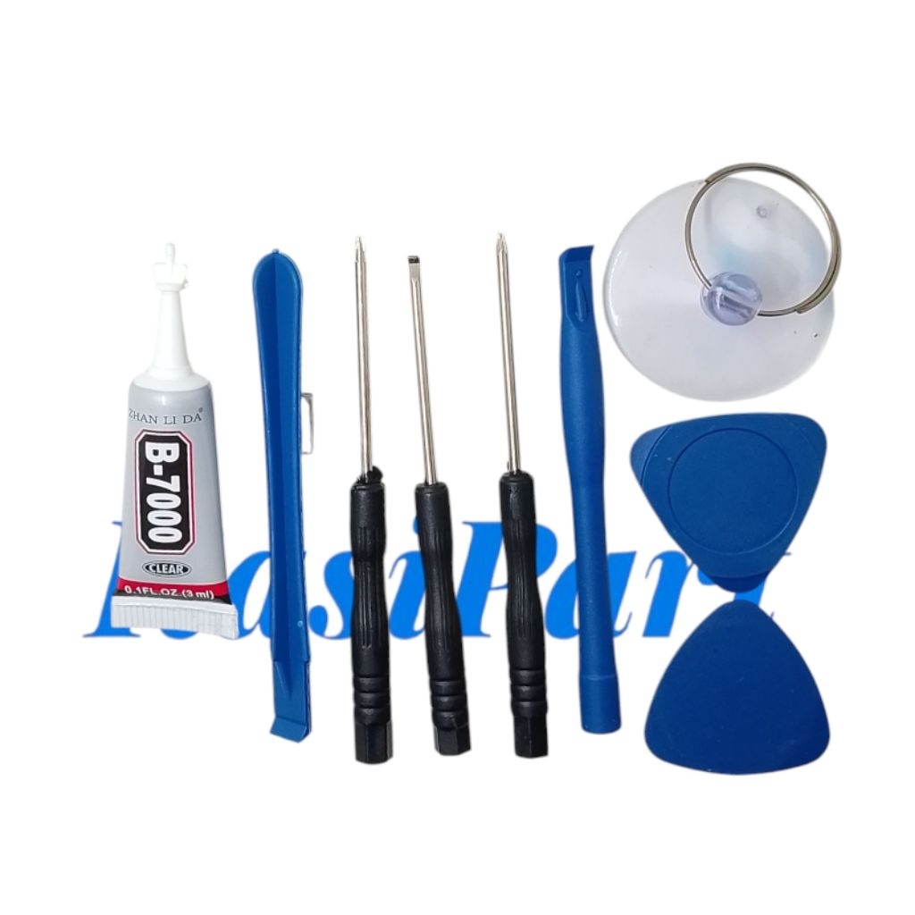 Obeng Set Mini Lengkap Obeng Kecil + Lem 3ML Alat Servis Hp Satu Paket