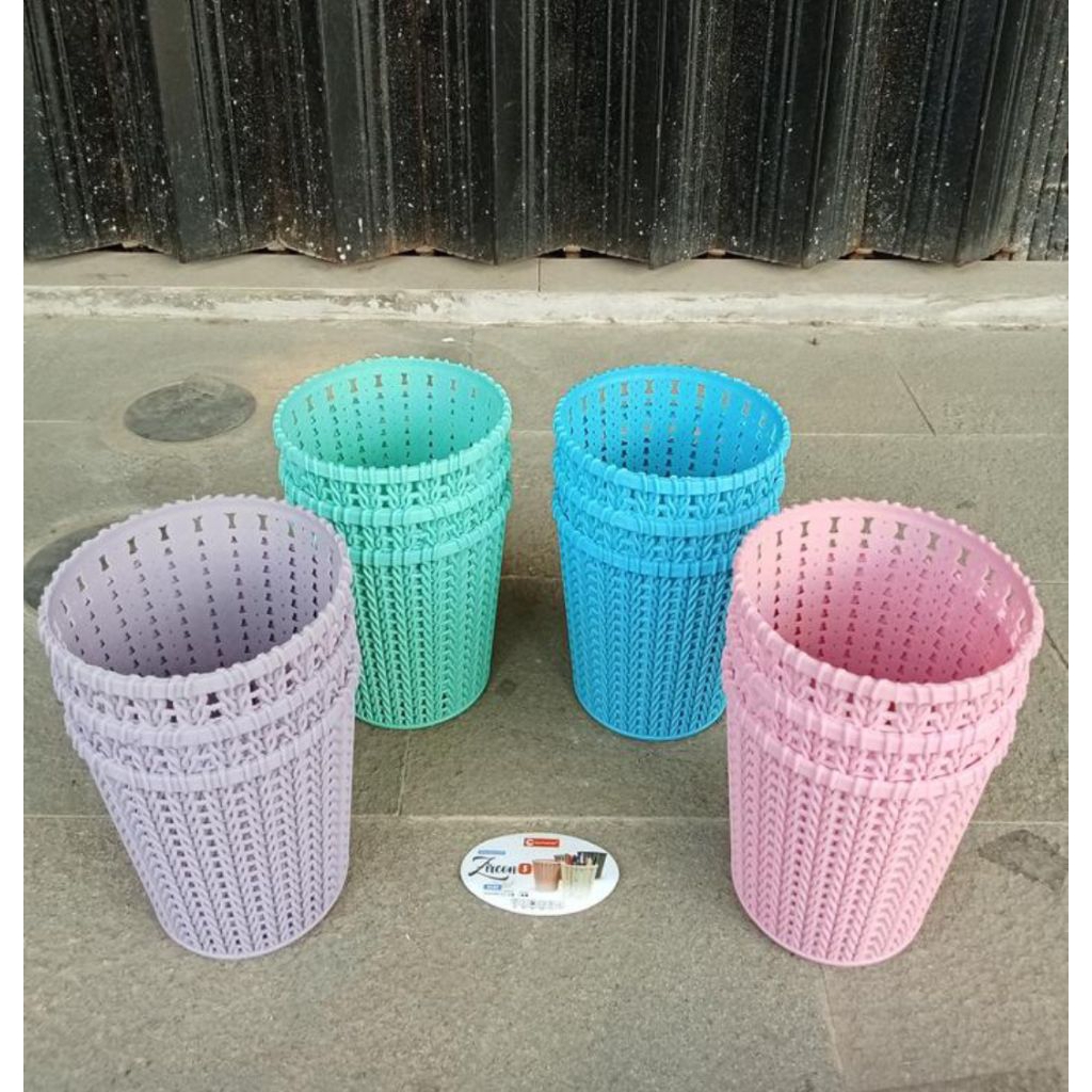 Keranjang Zircon S Clio/ Keranjang bulat anyaman/ Keranjang plastik bulat Anyam ukuran kecil zircon 