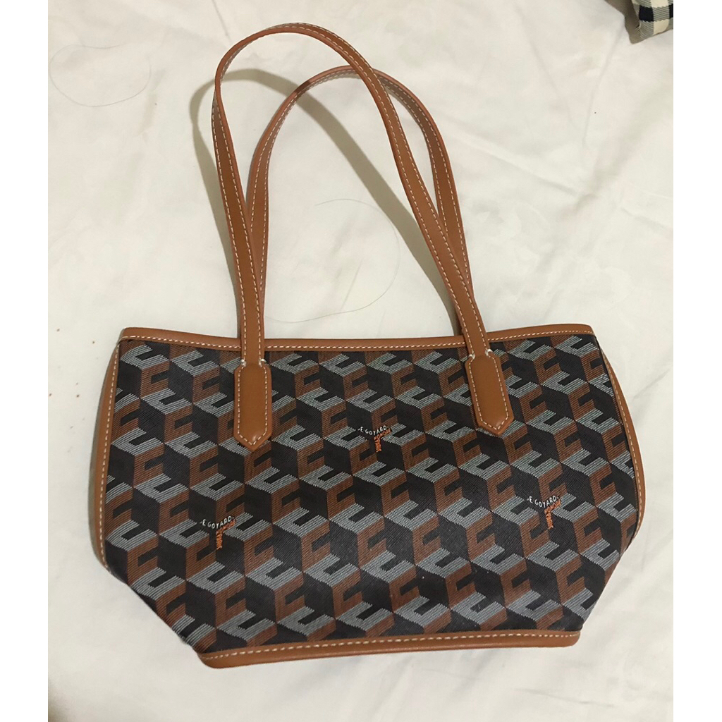 Goyard inspired small tote bag (PRELOVED)