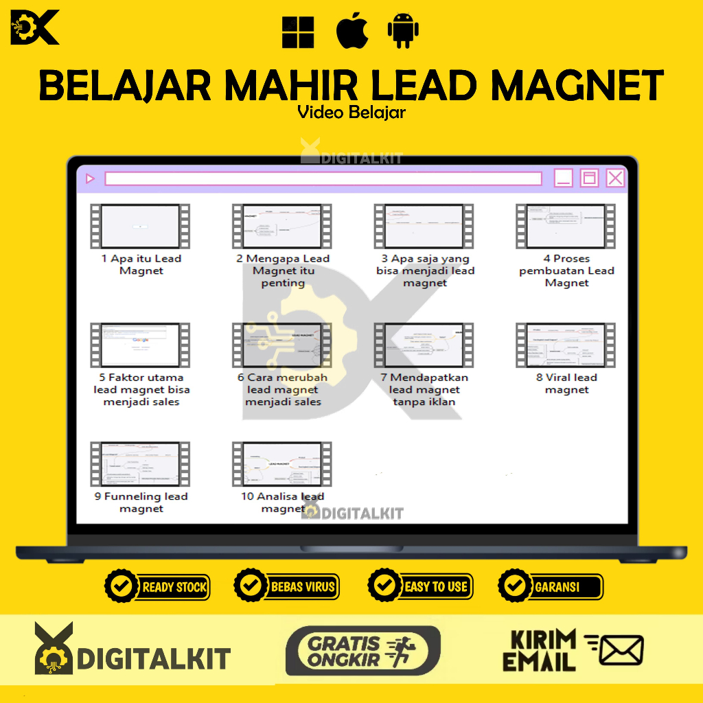 [T0457] VIDEO BELAJAR MAHIR LEAD MAGNET