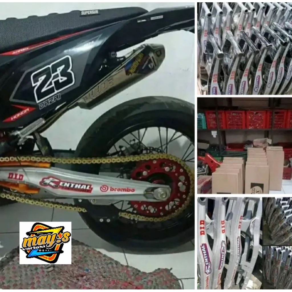 Swing Arm Replika KTM panjang 66cm Model new lislas PNP KLX CRF D'Tracker SWING ARM KLX CRF LISLAS /