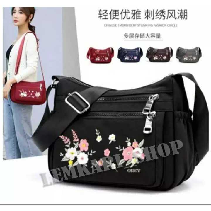 tas selempang wanita model bunga chibao