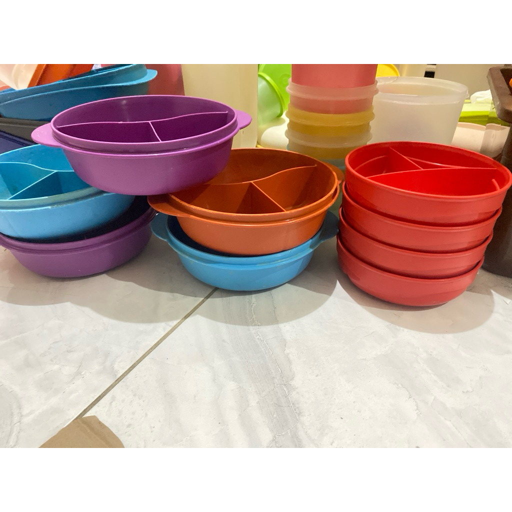 base cwl dan cwl mini tupperware second tanpa tutup