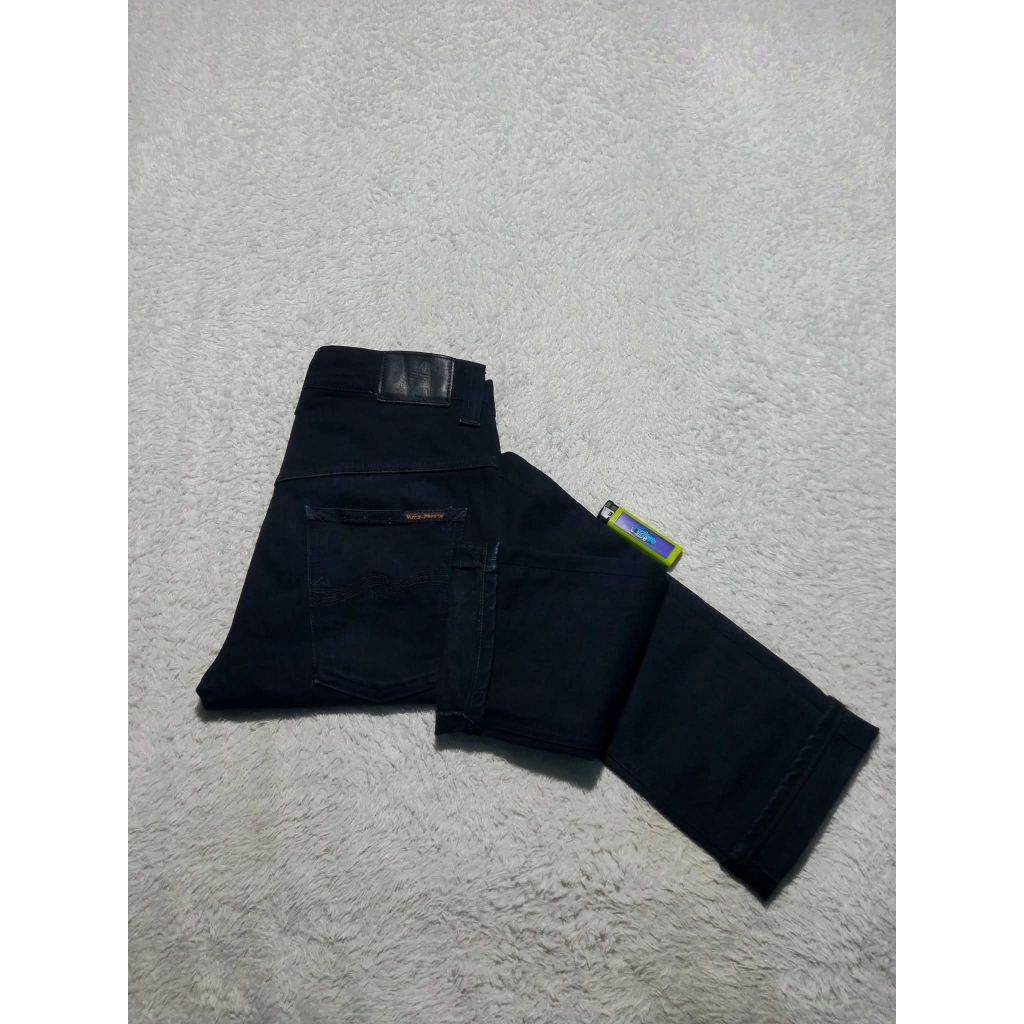 Celana jeans second berkualitas by nudie jeans co slim strich black