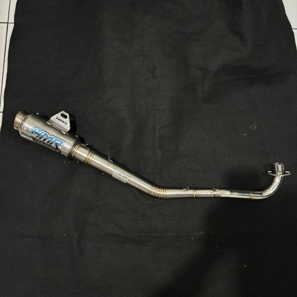 knalpot supra125 batman,kharisma,kirana,revo abs  leher dengak original HMR RACING EXHAUST