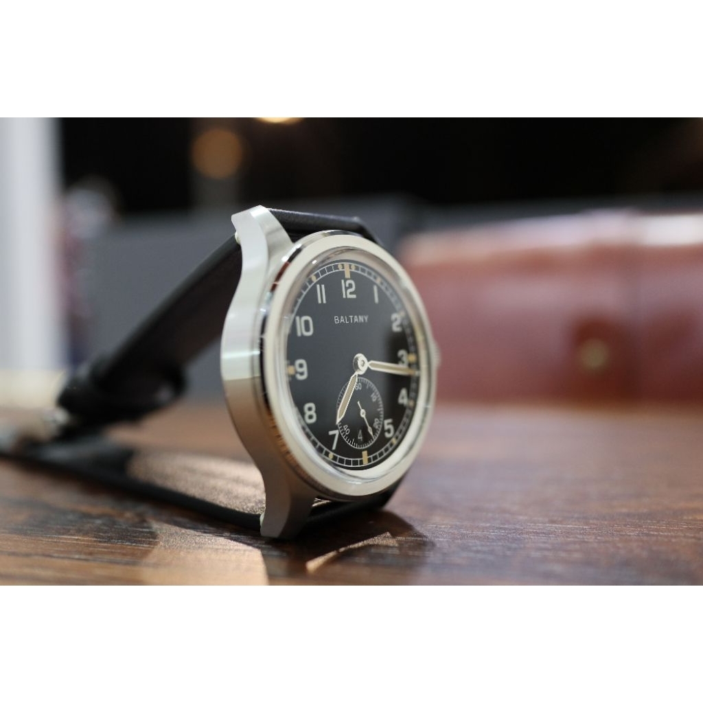 Baltany Retro 39mm Dirty Dozen Date Field Watch S2081